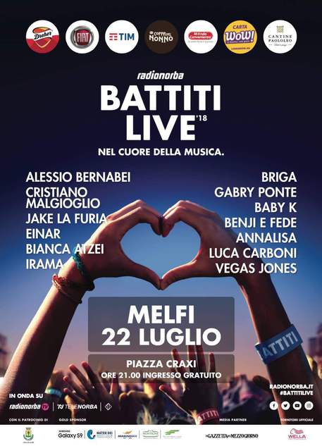 Melfi, tutto pronto per il 'Radionorba Battiti live'