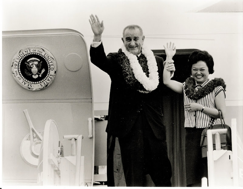 Lyndon B. Johnson and Patsy Mink