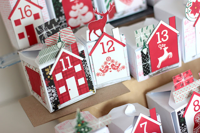 Advent Calendar by Elena Olinevich using BoBunny Merry & Bright Collection