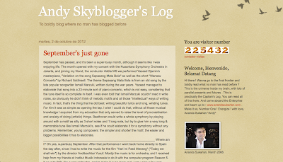 Directorypax  Andy Skyblogger's Log  Musical Directory for your site