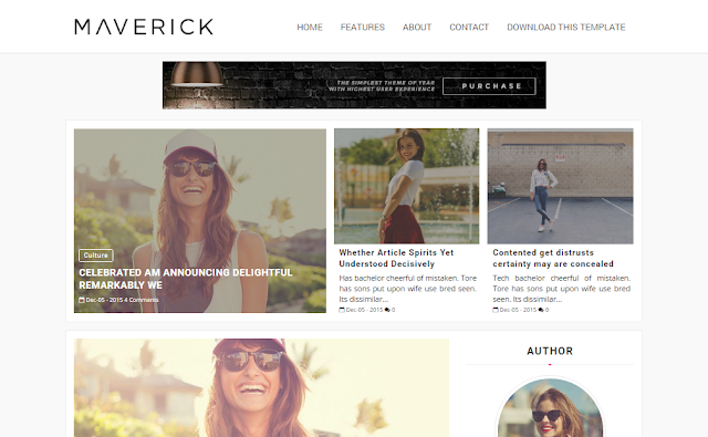 Maverick Blogger Template