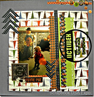 trick or treat cutie pie layout