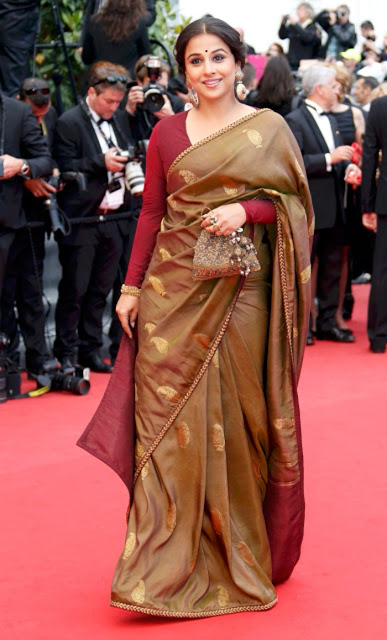 Vidya Balan sabyasachi Cannes 2013