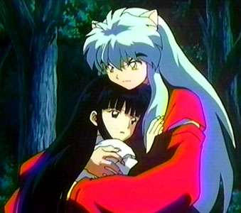 inuyasha and kagome hugging