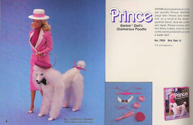 Barbie 1984 catalog with Prince and Day to Night Barbie