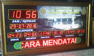 Jadwal Sholat Digital Running text