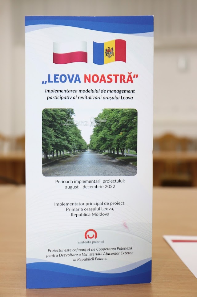 Consultarea publică a Programului de Revitalizare al orașului Leova pentru anii 2023-2030