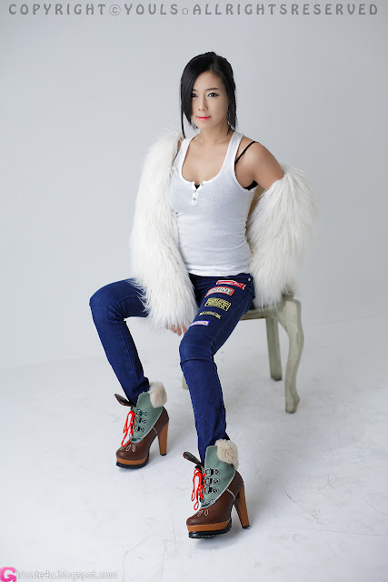 4 Kim Ha Yul - White Top and Jeans-very cute asian girl-girlcute4u.blogspot.com