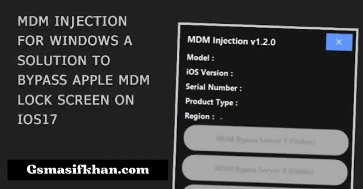MDM Injection for Windows: A Solution to Bypass Apple MDM Lock Screen on iOS 17