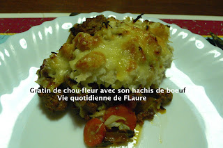 Vie quotidienne de FLaure: Gratin de chou fleur avec son hachis de bœuf