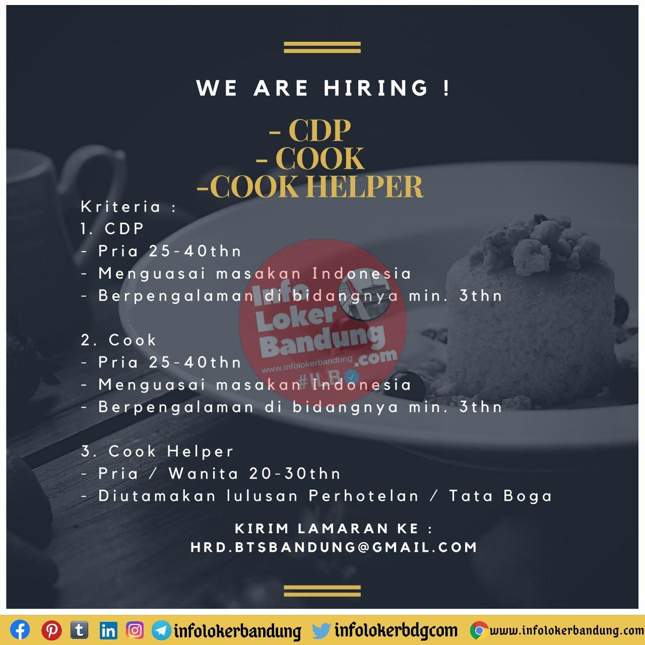 Lowongan Kerja CV. Boga Teman Sejati Bandung November 2020