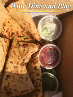 The quesadillas from Guy's Gulf Grill at the Tradewinds resort on St. Pete Beach