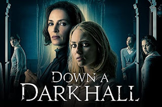 down a dark hall