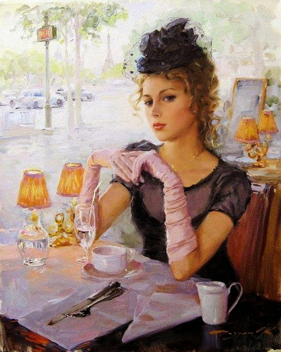 Charming and Glamorous Paintings by Konstantin Razumov