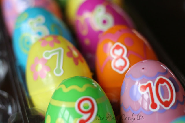 Fill numbered plastic Easter eggs with small treasures to make a fun and easy countdown.