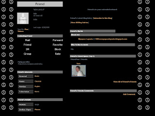 Default Black Myspace Layouts