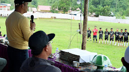 Ketua DPRD Polman Buka Turnamen Sepakbola Tapua Cup IV