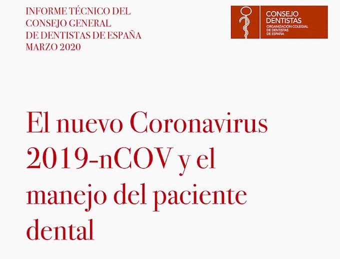 PDF: El nuevo Coronavirus 2019-nCOV y el manejo del paciente dental