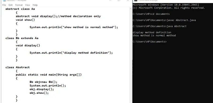 Abstraction In Java Programming Short Explanation