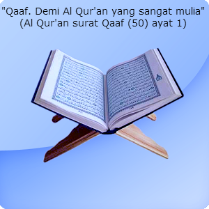 "Qaaf. Demi Al Qur'an yang sangat mulia"