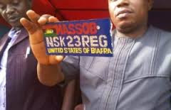 Biafra registration plate