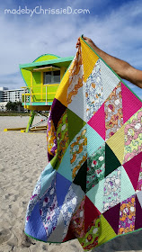 The Colour Drop Quilt by www.madebyChrissieD.com