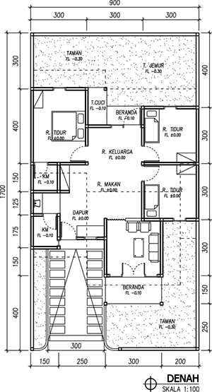 Rumah Desain Rumah type 70 153