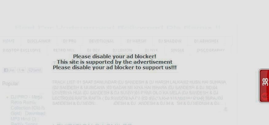 Show AdBlocker Disable Warning on Your Blogger Blogspot if Adblock Extension is Installed