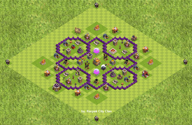 Formasi Base TH 7 Terkuat Clash Of Clans (COC)