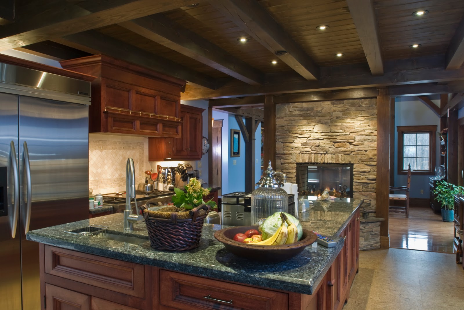  Desain  Interior  Dapur  Dengan Perabotan Kayu  Dominan Warna 