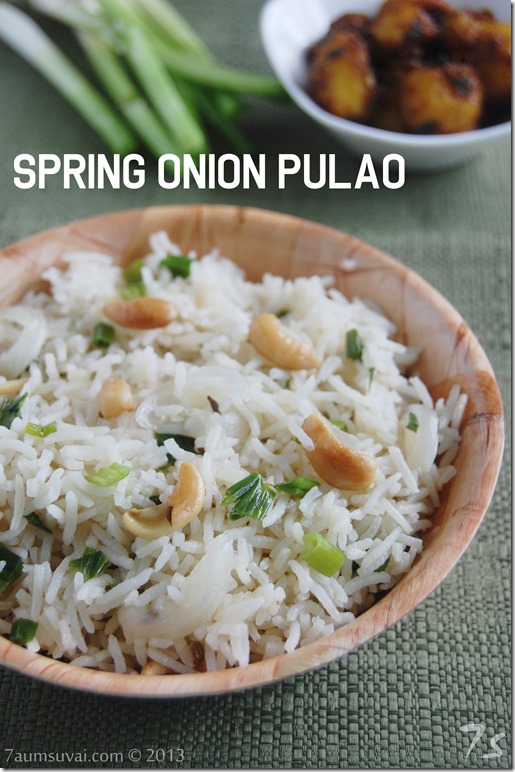 Spring onion pulao