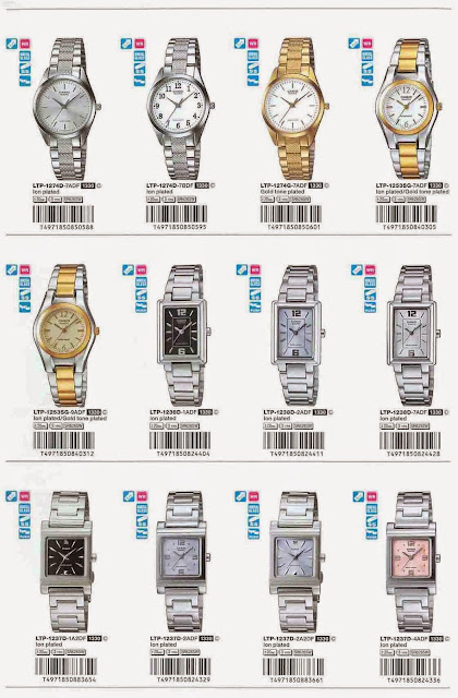 jam tangan casio wanita ltp-1238d