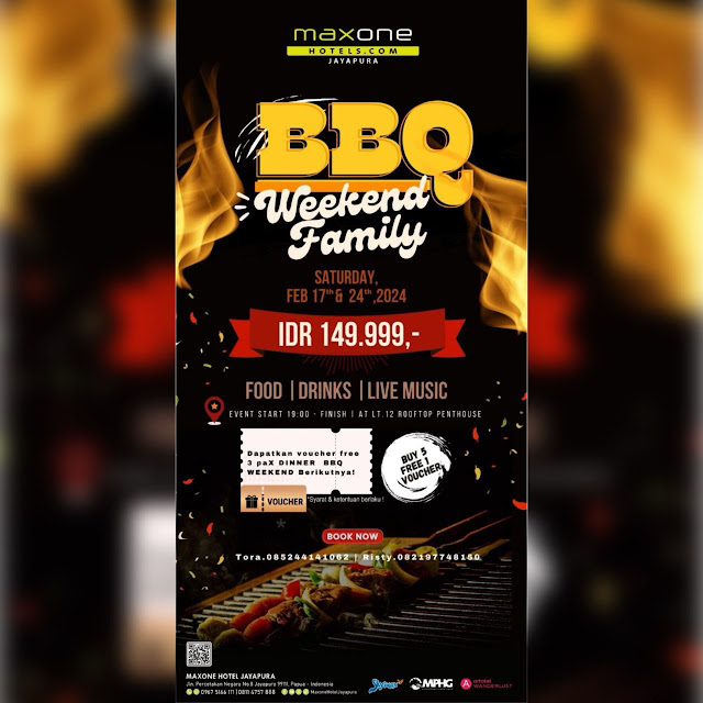 Nikmati “BBQ Weekend Family” di Maxone Hotel Jayapura