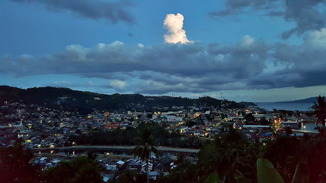 evening view of Catbalogan City from Tops Grill