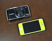 Top: Canon PowerShot SX230 HS, below: the iPhone 4s (cameras)