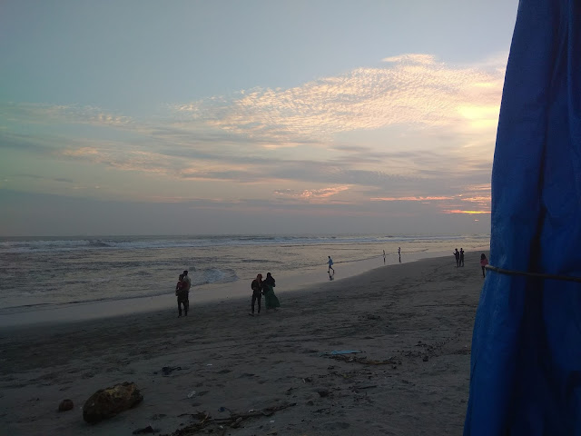 sunset pantai panjang