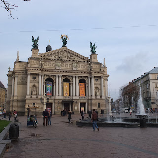 Das Opernhaus in Lemberg.