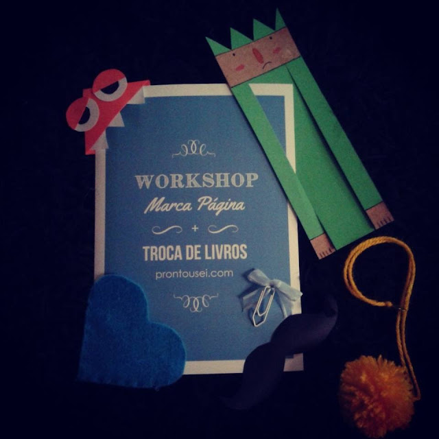 Workshop Marca Página + Troca de Livros, no Bazar Clube das Pinups