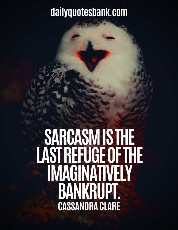 122 Clever Sarcastic Quotes About Life Lessons Facts