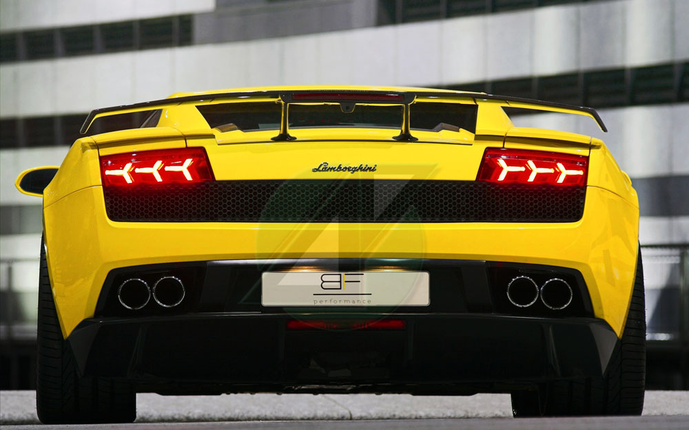 Lamborghini Gallardo LP5604 Yellow Color Back