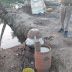 पुलिस ने शिवपुर गांव में हजारों लीटर महुआ पौष को किया नष्ट 