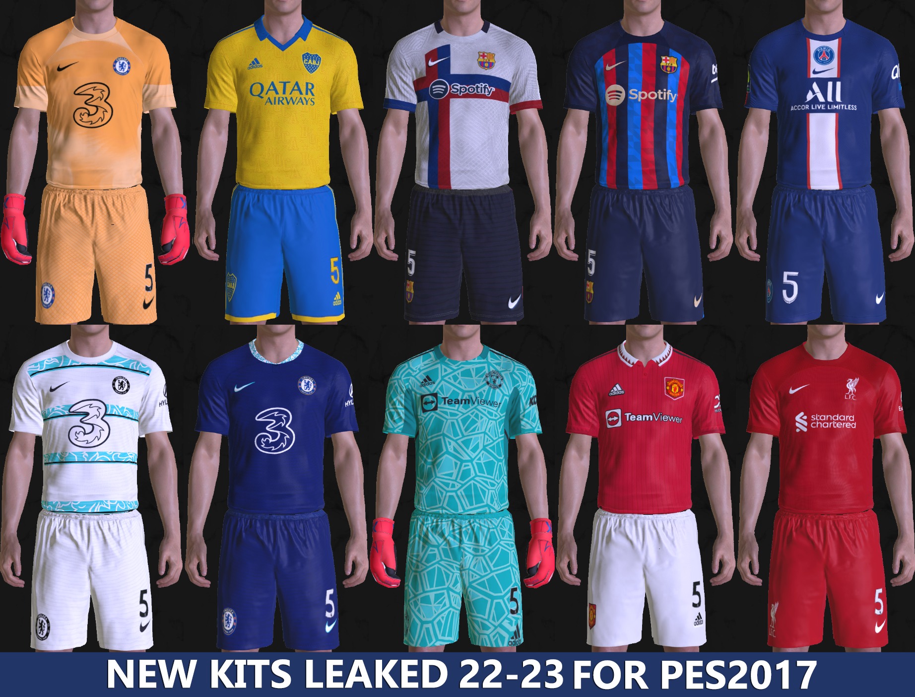 PES 2017 | New Leaked Kits Season 2023