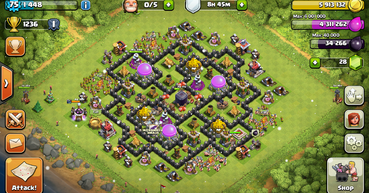 Tips Defense Base Town Hall 8 Clash Of Clans
