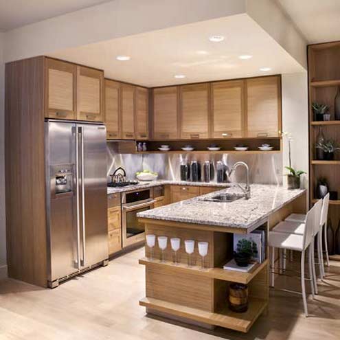 Latest kitchen cabinet designs.  An Interior Design