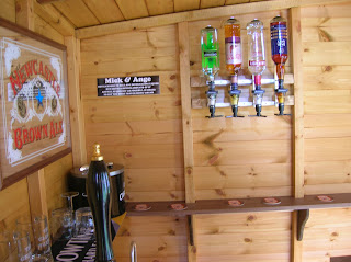 Home-made bar - Angram beer pump