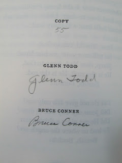 Bruce Conner's signature, from colophon, The Ballad of Lemon & Crow, 2002
