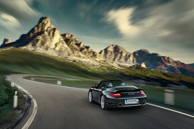 2010 Porsche 911 Turbo S Rear Angle View