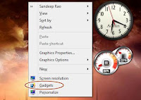 Enable Desktop Sidebar Gadgets in Windows8