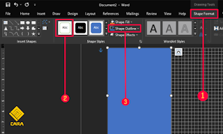 cara membuat foto polaroid di ms word