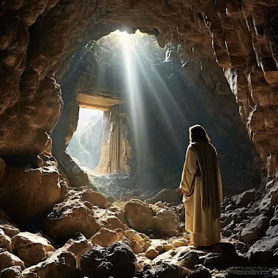 Jesus arrived in Bethany after four days and ordered the stone that closed the tomb to be removed